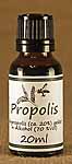 Fläschchen Propolis,
 gelöst in Alkohol