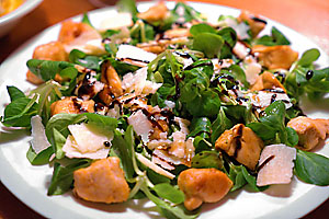 Salat mit Honigessig